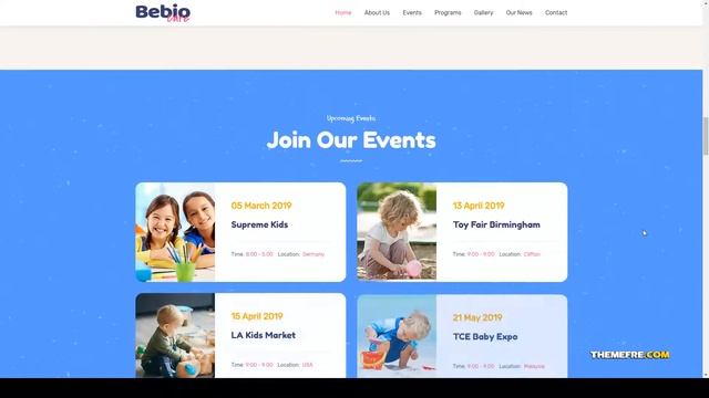 Bebio - Kindergarten and Baby Care WordPress Theme business kindergarten Easy Create Website смотреть онлайн