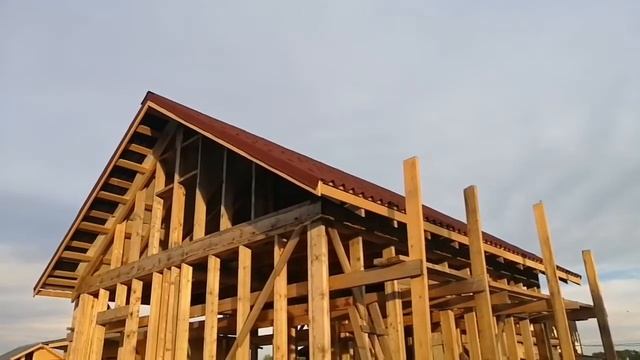 Крыша готова. Ондулин черепица.