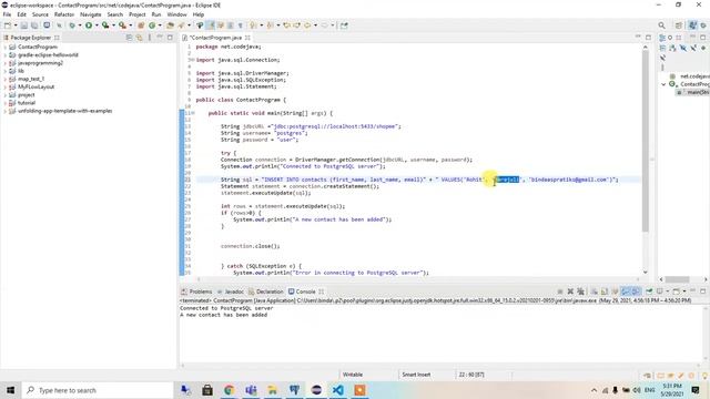 Java and postgreSQL using Eclipse смотреть онлайн