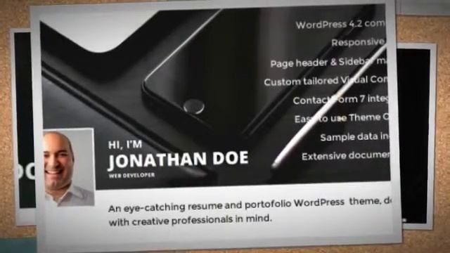 Hi, I'm - Responsive Resume / CV WordPress Theme + Download смотреть онлайн