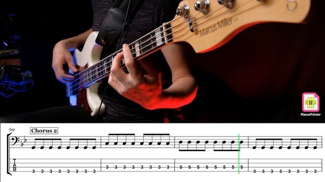 Приключения Электроников feat Тутта Ларсен - Звенит январская вьюга Bass Cover | Табы & Ноты смотреть онлайн