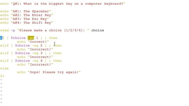 Bash Shell Scripting - Topic# 7 - Using Conditional Statements - Multiple "If... Else If..." смотреть онлайн