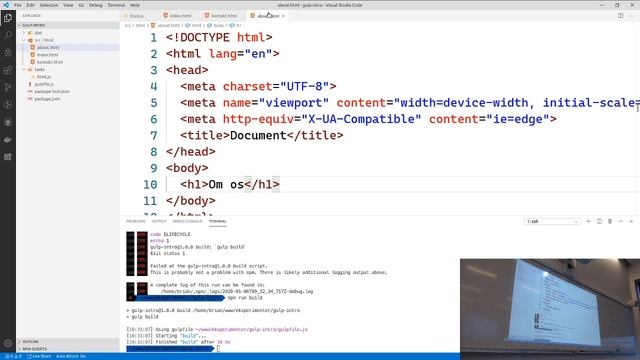 Gulp og HTML Template Engines (pug) смотреть онлайн