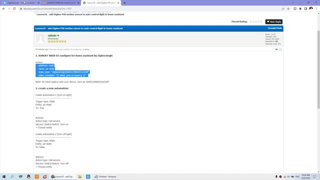 【home automation training -18】ZigBee motion sensor control light in home assistant смотреть онлайн
