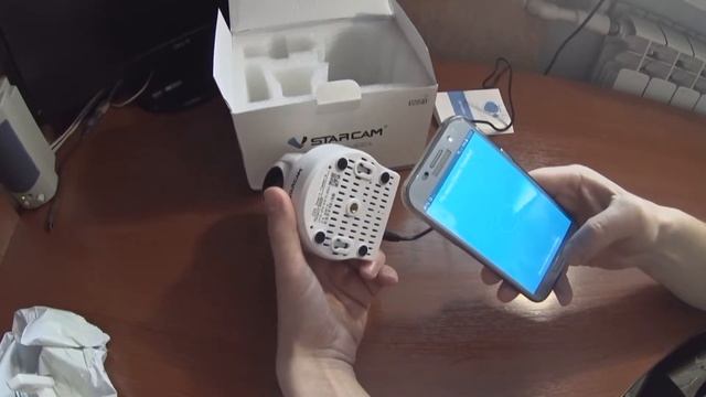 Беспроводная поворотная WI FI камера VStarcam 720P HD смотреть онлайн