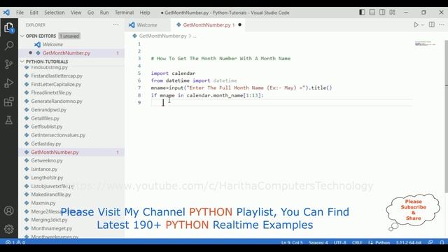 #195 Python Get the Month Number With a Month Name смотреть онлайн