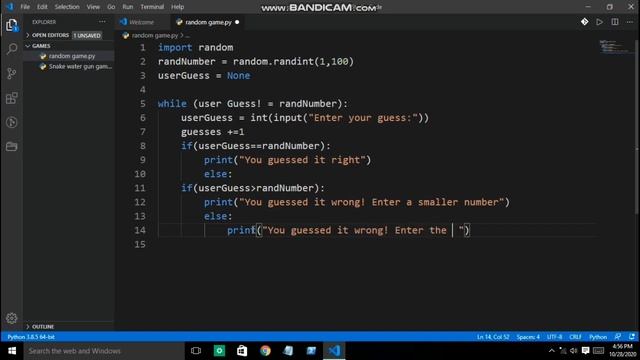 HOW TO MAKE A RANDOM NUMBER GAME WITH PYTHON IN JUST 10 MINUTES | SO FUNNY | ALL ROUNDER AMIT смотреть онлайн