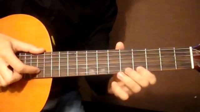 Как играть на гитаре мелодию В траве сидел кузнечик,живая музыка смотреть онлайн