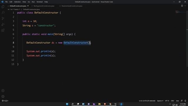 Default Constructor in Java | Java Tutorial For Beginners | What is Default Constructor | Methods смотреть онлайн