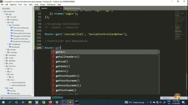 13. How to Invoke Controller Namespaces in Laravel | Laravel for absolute beginners смотреть онлайн