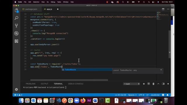 MEVN - 4 - Creating app.js, connecting to mongo, and allowing CORS - partTwo смотреть онлайн