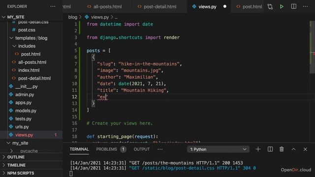 056-Adding Dummy Data to the 'Views' File-opendir.cloud. #dummy #education #pythondjango смотреть онлайн