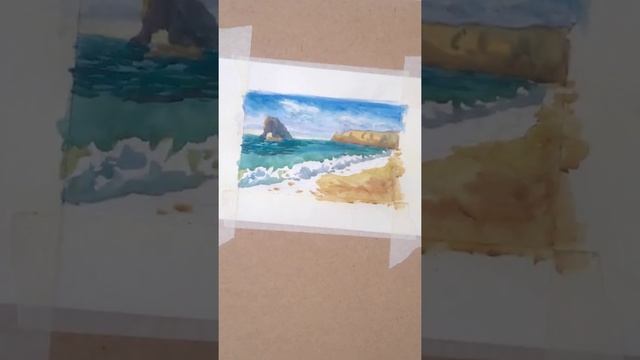 КАК РИСОВАТЬ МОРЕ АКВАРЕЛЬЮ смотреть онлайн