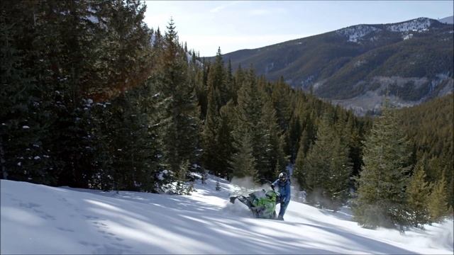 Polaris mountain snowmobile.Polaris горный снегоход. смотреть онлайн