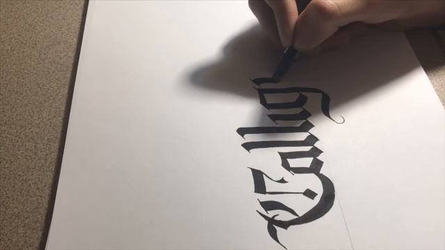 CALLIGRAPHY .old English/gothic font смотреть онлайн