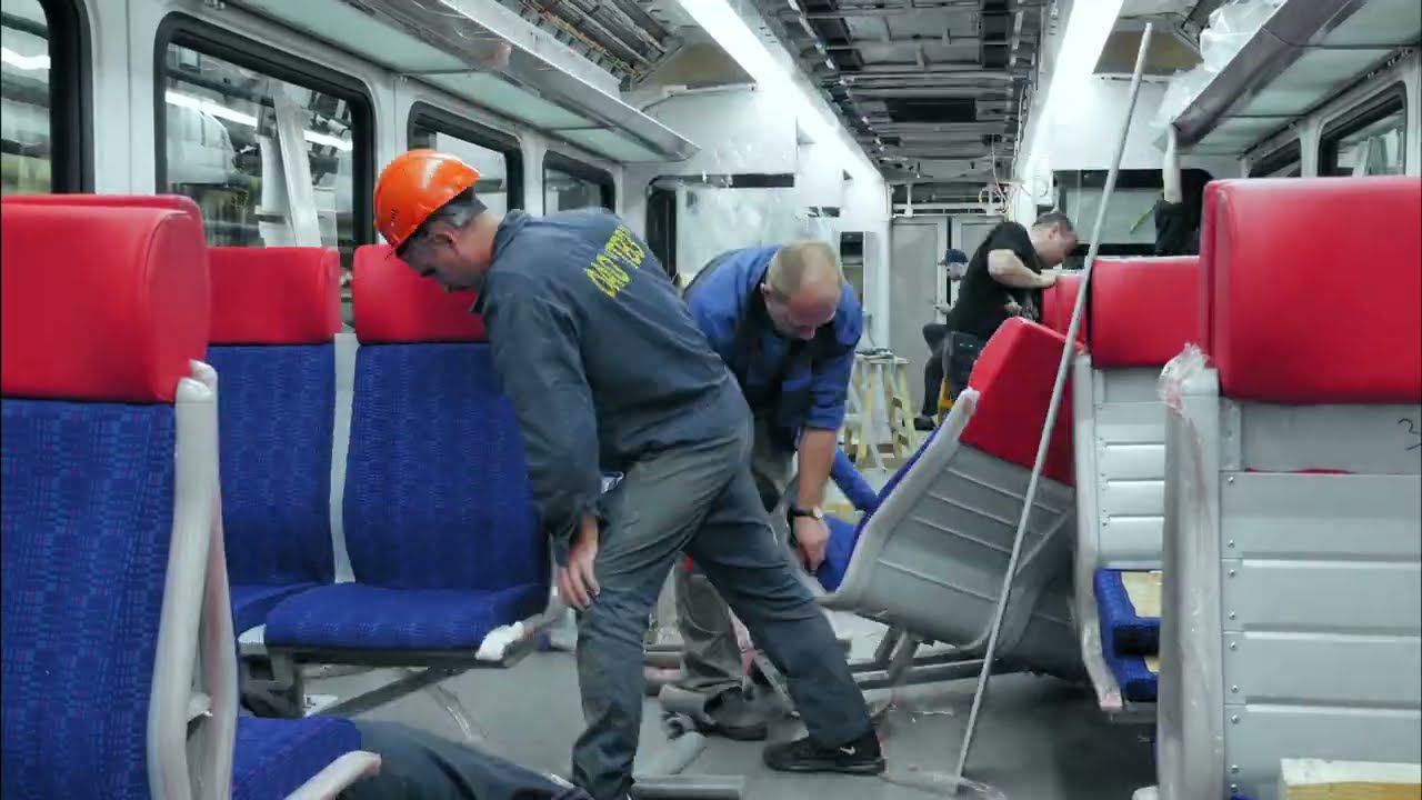 Сборка электропоезда Иволга на ТВЗ смотреть онлайн