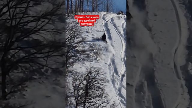 что будет если допустить ошибочку?) или даже остановиться?? #2tlife #снегоход #экстрим