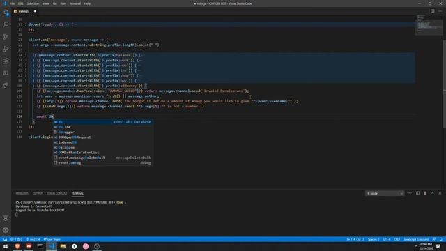 How to code a Discord.js Bot | Video 27 | Add Money Command смотреть онлайн