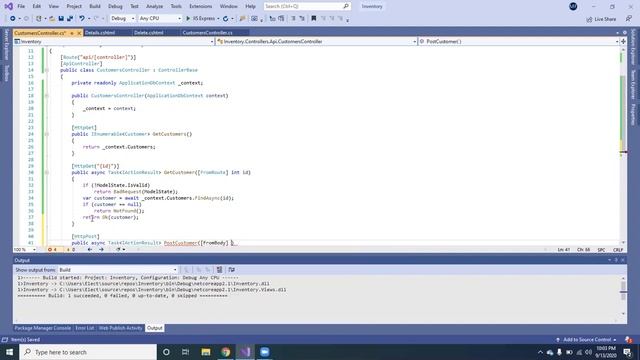 C# Aspnet Core learn how to create a REST api Controller in Asp.net Core Crud operation part 8