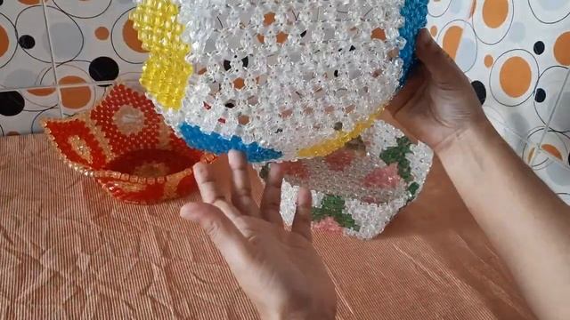 Handmade so beautiful beads fruit basket || Rowshan Ara Handicrafts смотреть онлайн