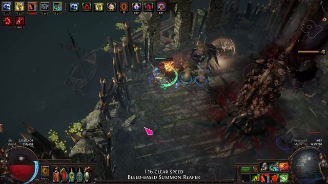 PoE 3.17 - Summon Reaper vs Eater of Worlds, Searing Exarch, Infinite Hunger, Black Star, Mapping смотреть онлайн