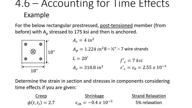 Prestressed Concrete Design - 4 - Response to Axial Load смотреть онлайн