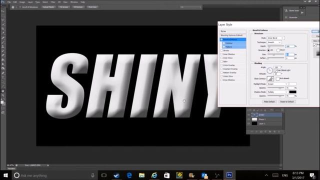 Photoshop Tutorial: Chrome Text смотреть онлайн