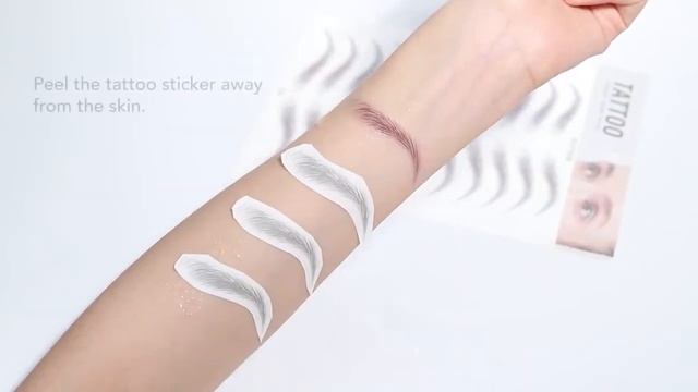 O.two.o water transfer eyebrow sticker 7 day long lasting waterproof makeup 4d hair like eyebrows смотреть онлайн