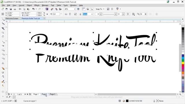 Tutorial CorelDRAW® Premium Knife Tool in CorelDRAW Graphics Suite X7 Update 3 смотреть онлайн