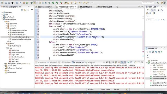 Partie 10: update and delete data MySQL javaFX Scene Builder. Fin смотреть онлайн