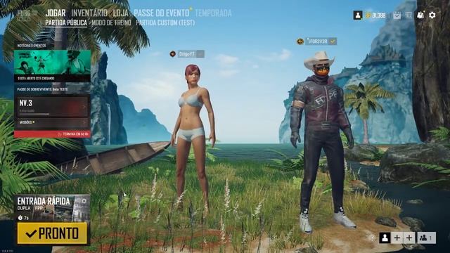 PUBG LITE - JOGANDO COM UM DROGADO ! LIVE ON ! смотреть онлайн