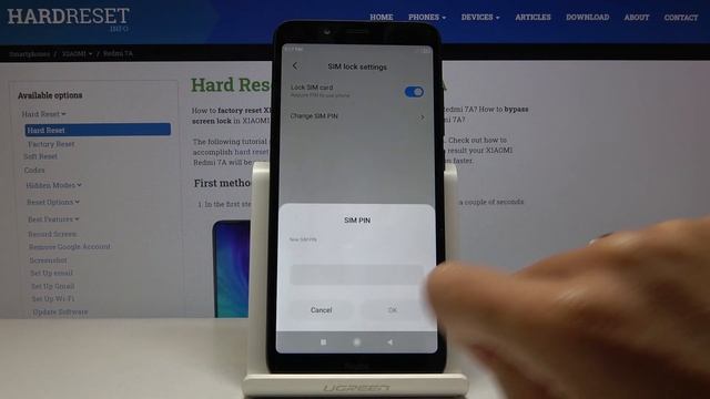 How to Change SIM PIN Code in XIAOMI Redmi 7A – Set Up SIM Lock смотреть онлайн