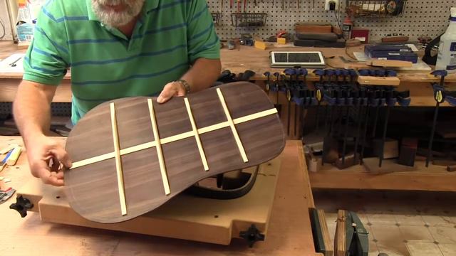 DCC Guitar Kit Build Preparing Rim for Back смотреть онлайн