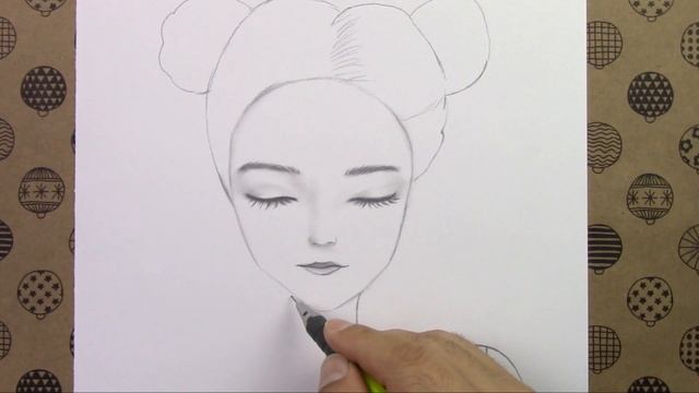 Karakalem Çizimler, Topuz Saçlı Kız Resmi Nasıl Çizilir, Çizim Hobimiz Resimleri, Kolay Saç Çizimi смотреть онлайн