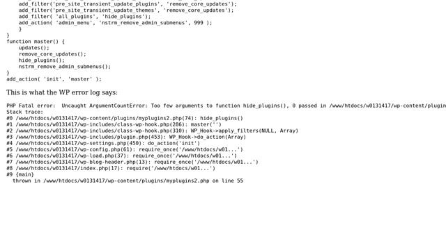 Wordpress: add_action init breaks site on PHP 7.1 смотреть онлайн
