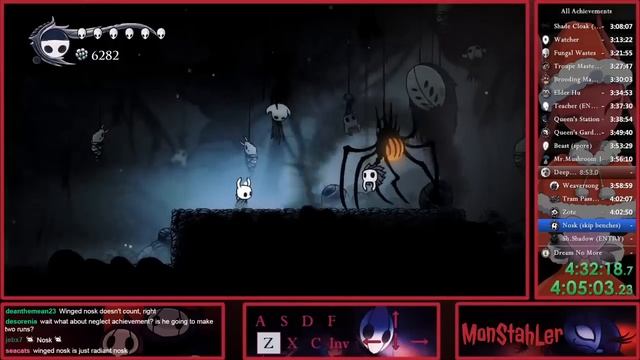 All Achievements in Hollow Knight Done in 1 Run Under 9 Hours смотреть онлайн