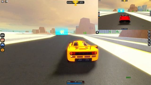 Roblox Car Dealership Tycoon McLaren F1 GTR vs Ferrari 599XX Evoluzione смотреть онлайн
