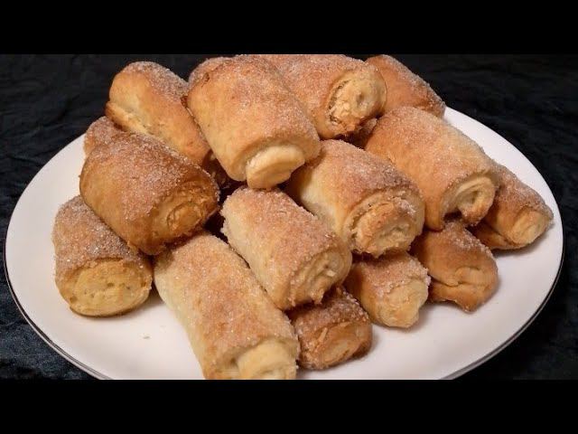 Печенье творожные рулетики с начинкой кокосовая стружка смотреть онлайн