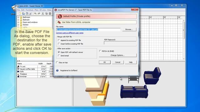 Convert Sweethome 3D to PDF смотреть онлайн