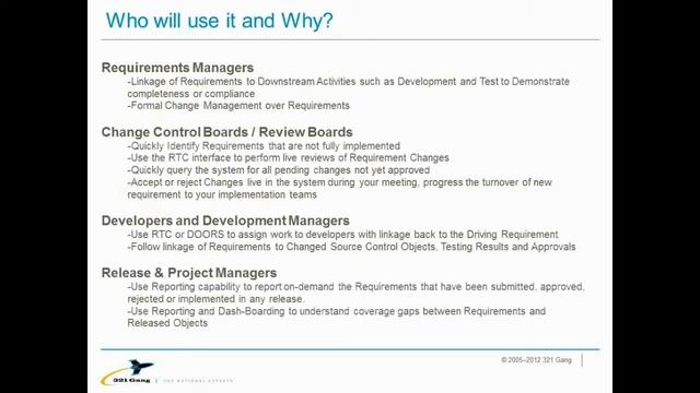 321 Gang: Extending DOORS Capabilities with Rational Team Concert using OSLC смотреть онлайн