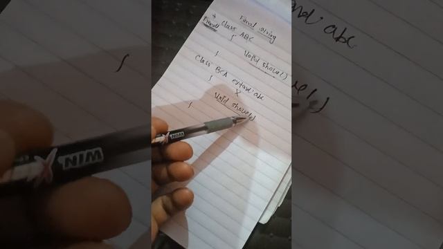 Final string , variable, method concept in Java. смотреть онлайн