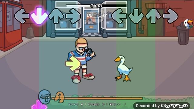 FNF про гуся (я эту игру проходил без Botplay)