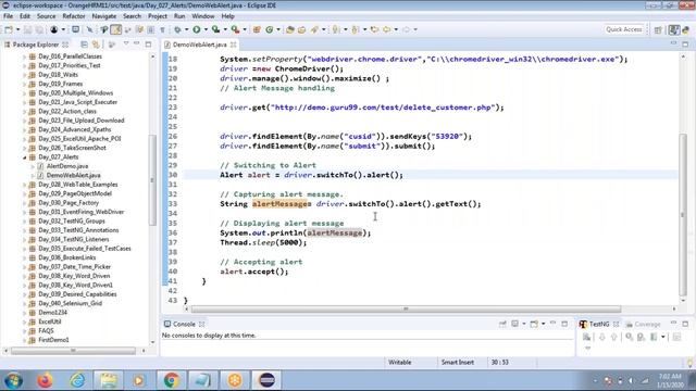 Day 030 Page Factory Day 026 TakeScreenShot Day 027 Alerts смотреть онлайн
