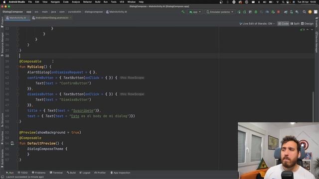 DIÁLOGOS en JETPACK COMPOSE ? - AlertDialog desde cero con stados смотреть онлайн