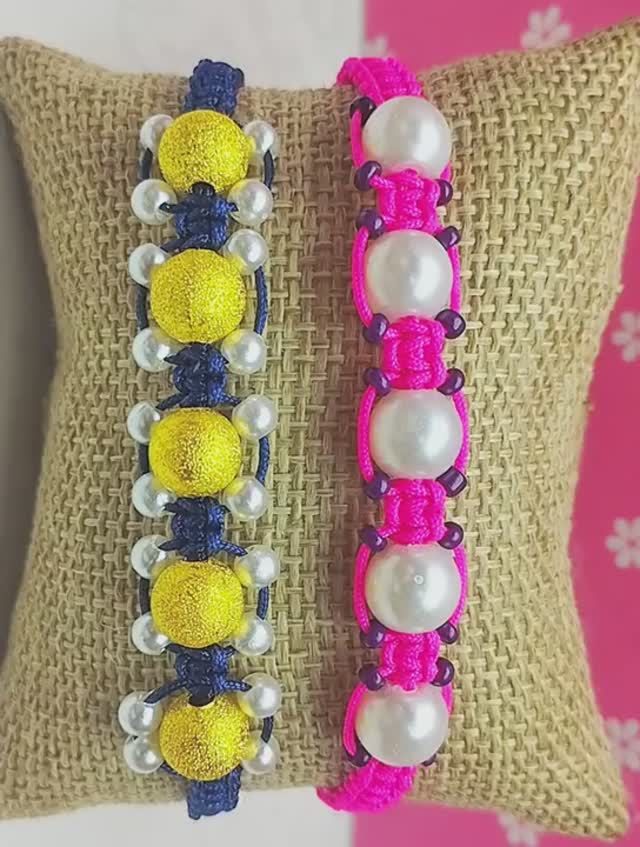 браслет макраме с бусиной смотреть онлайн