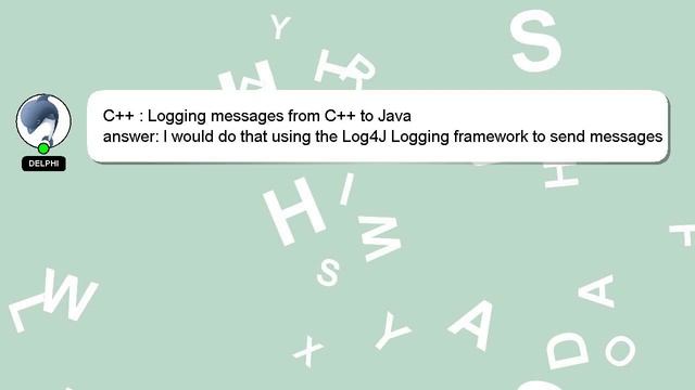 C++ : Logging messages from C++ to Java смотреть онлайн