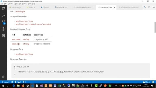NODE WI 81, Dynamisk Web - API Dokumentation смотреть онлайн