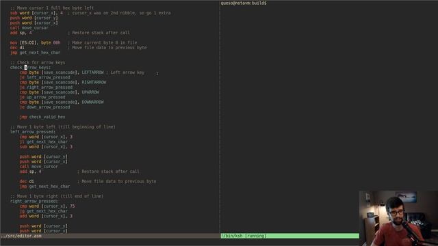 Hex Editor Navigation Keys p.2 - Amateur OS Dev (x86 asm) смотреть онлайн