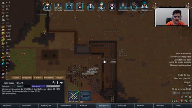 RimWorld Medieval - FRIO E MAIS GUERRA! #9 ( GAMEPLAY / PC / PTBR PORTUGUÊS ) HD смотреть онлайн
