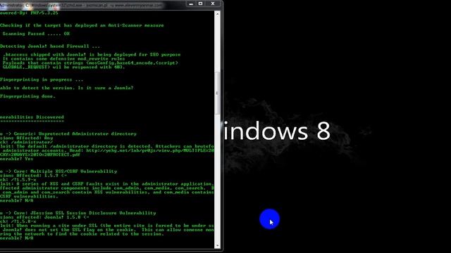Using OWASP Joomla Security Scanner In Window смотреть онлайн
